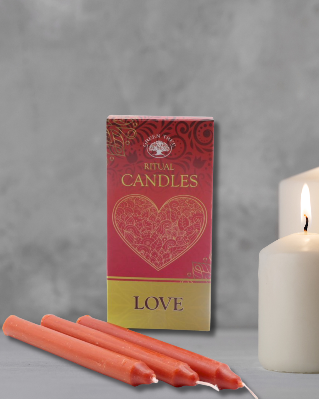 Bougies rituel amour