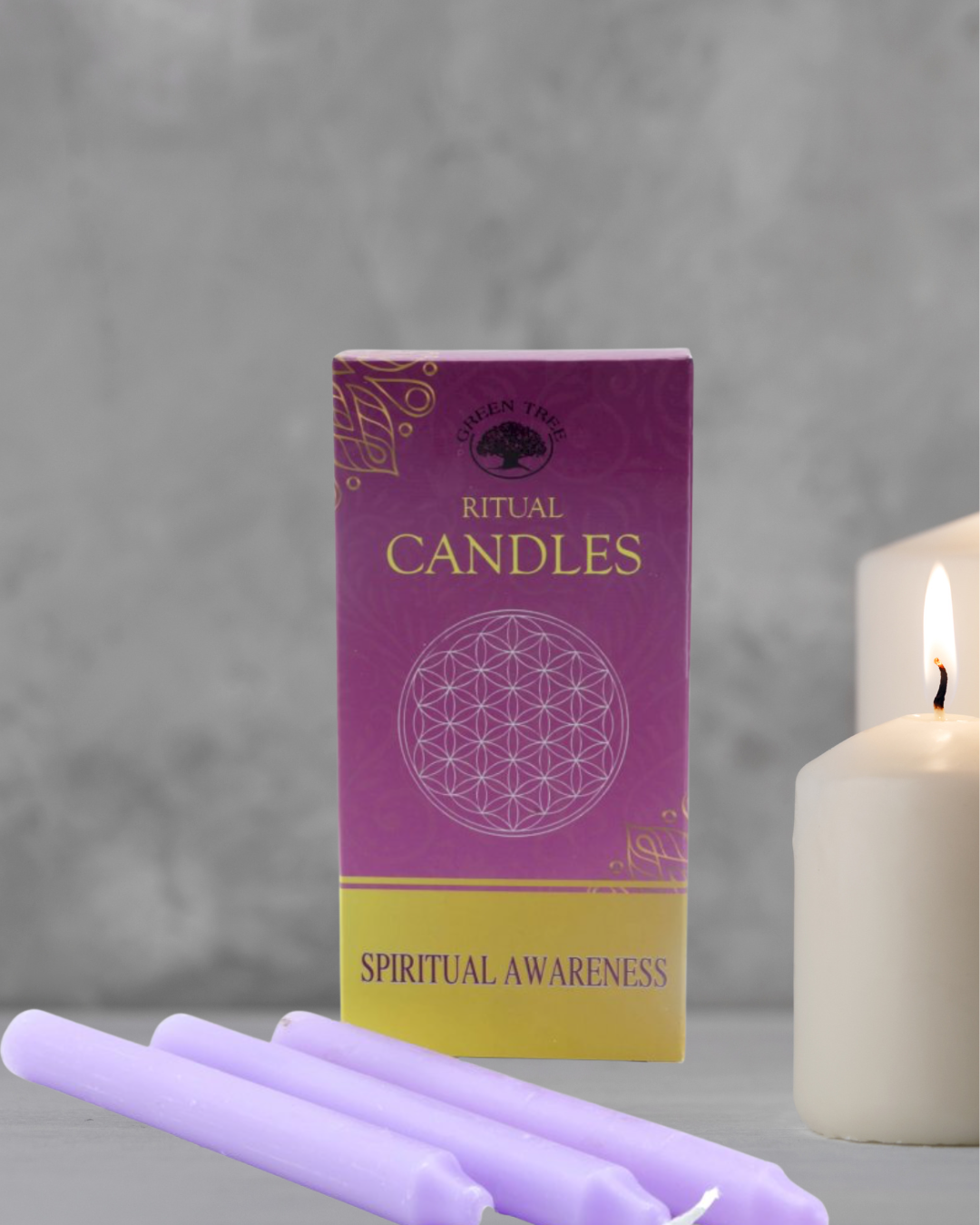 Bougies rituel conscience spirituelle