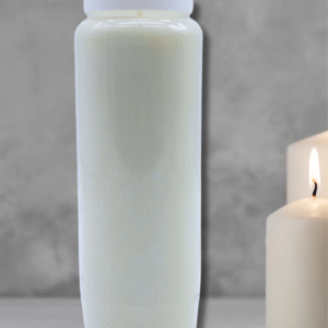 bougie neuvaine blanche