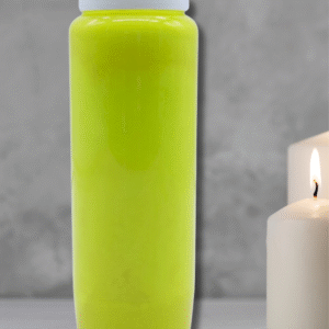 bougie neuvaine unie jaune