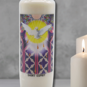 Bougie neuvaine Saint Esprit