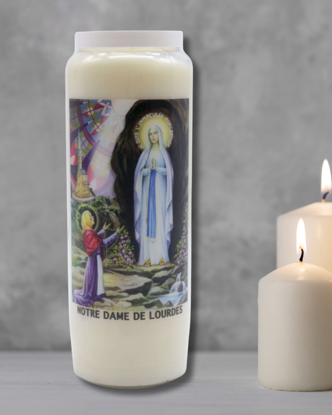 Bougie neuvaine Notre Dame de Lourdes
