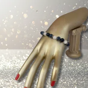 Bracelet Élévation spirituelle en dumortiérite et cristal de roche